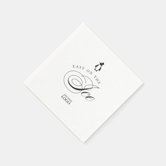 Pinguin Easy on Ice Bar Restaurant Serviette (Ecke)