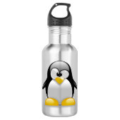 Pinguin Edelstahlflasche (Vorderseite)