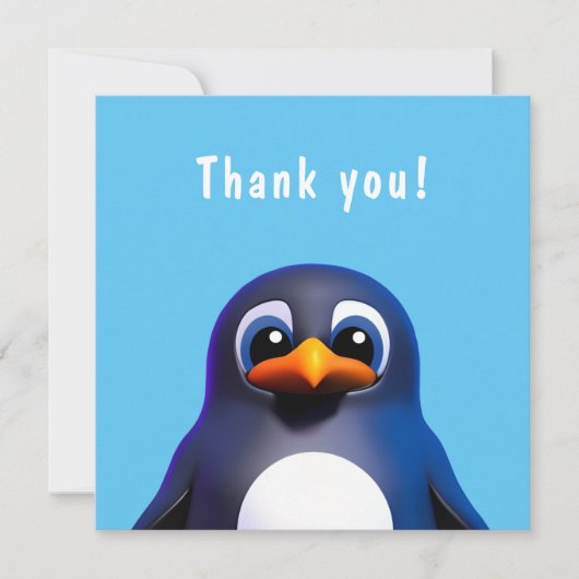 Pinguin Einladung (Vorderseite)