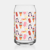 Pinguin-Eiscreme-Süßigkeiten Dosenglas (Rückseite)