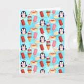 Pinguin-Eiscreme-Süßigkeiten Karte (Vorderseite)