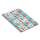 Pinguin-Eiscreme-Süßigkeiten Notizblock (Rechte Seite)