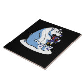 Pinguin-Eiscreme-Tier Lover Fliese (Seite)