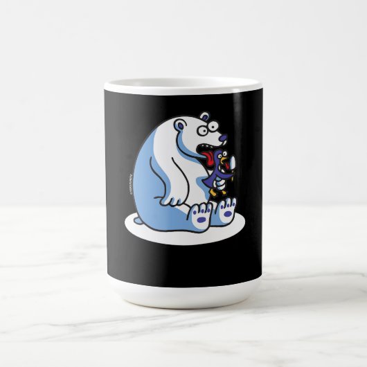 Pinguin-Eiscreme-Tier Lover Kaffeetasse (Mittel)