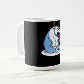 Pinguin-Eiscreme-Tier Lover Kaffeetasse (Vorderseite Links)