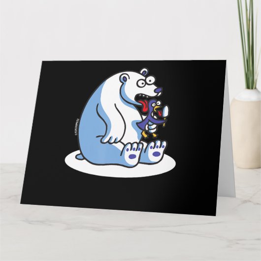 Pinguin-Eiscreme-Tier Lover Karte (Vorderseite)