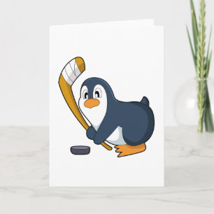 Pinguin Eishockey Eishockeyschläger Karte