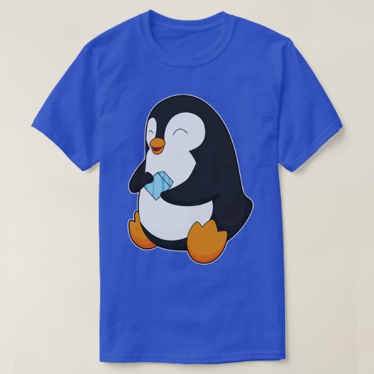 Pinguin-Eiswürfel T-Shirt (Design vorne)