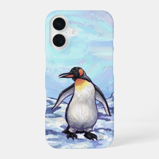 Pinguin-Elektronik iPhone 16 Hülle (Rückseite)