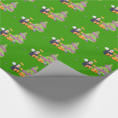 Pinguin-Engels-Weihnachten Geschenkpapier (Ecke)