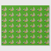 Pinguin-Engels-Weihnachten Geschenkpapier (Flach)