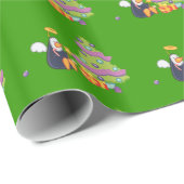Pinguin-Engels-Weihnachten Geschenkpapier (Rolleneckpunkt)