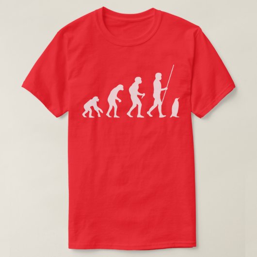 Pinguin-Evolution T-Shirt (Design vorne)