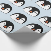 Pinguin Face Geschenkpapier (Ecke)