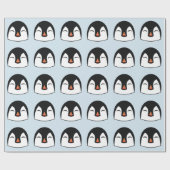Pinguin Face Geschenkpapier (Flach)