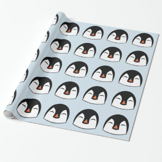 Pinguin Face Geschenkpapier