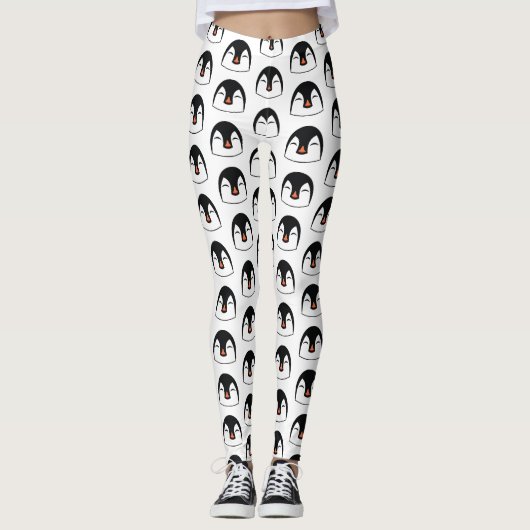 Pinguin Face Leggings (Vorderseite)