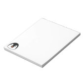 Pinguin Face Notizblock (Rotiert)