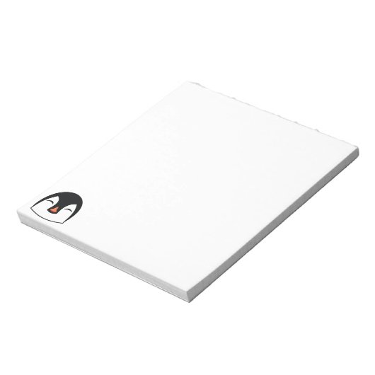 Pinguin Face Notizblock (Rotiert)