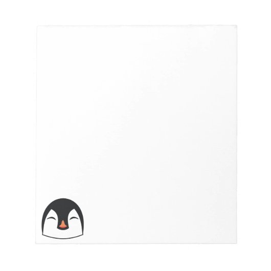 Pinguin Face Notizblock (Vorderseite)