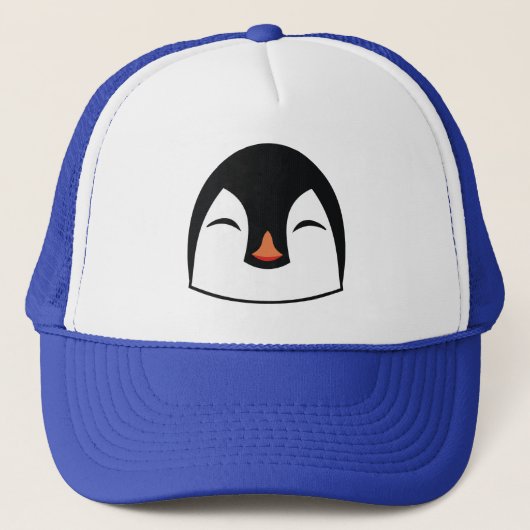 Pinguin Face Truckerkappe (Vorderseite)