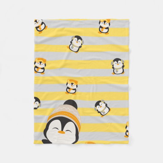 Pinguin fällt fleecedecke (Vorderseite)
