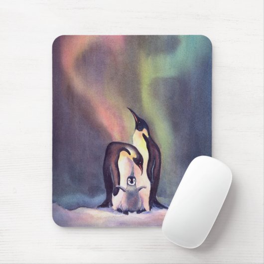 PINGUIN-FAMILIE durch SHARON SHARPE Mousepad (Mit Mouse)