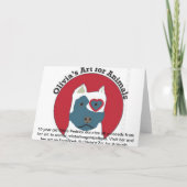 Pinguin-Familie Feiertagskarte (Rückseite)