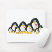 Pinguin-Familie Mousepad (Mit Mouse)
