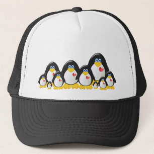 Pinguin-Familie Truckerkappe