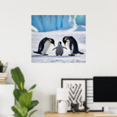 Pinguin Family Poster (Heimbüro)
