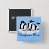 Pinguin-Fan Button (Vorne & Hinten)