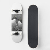 Pinguin-Farbsplash Skateboard (Vorderseite)