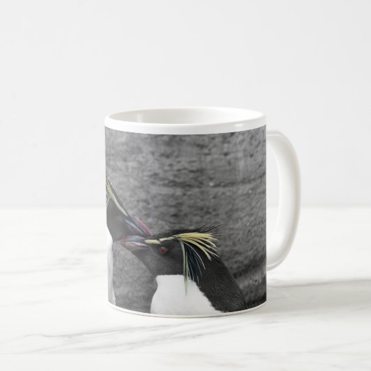 Pinguin-Farbspritzer Kaffeetasse (VorderseiteRechts)