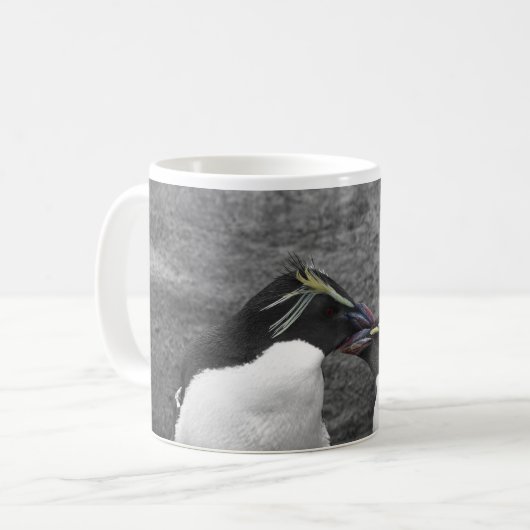 Pinguin-Farbspritzer Kaffeetasse (Vorderseite Links)