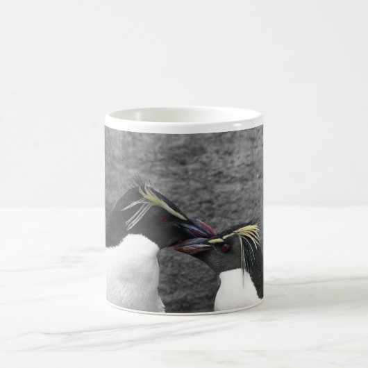 Pinguin-Farbspritzer Kaffeetasse (Mittel)