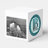 Pinguin-Farbtupfer Geschenkschachtel (Rückseite)