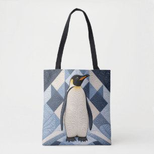 Pinguin-Faux-Quilt Tasche