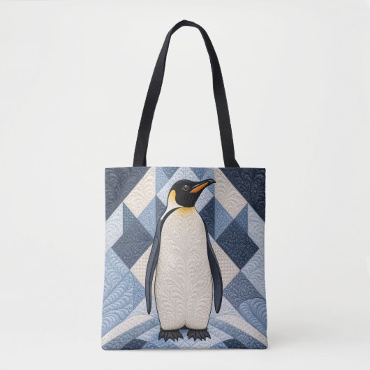 Pinguin-Faux-Quilt Tasche (Vorderseite)