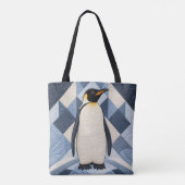 Pinguin-Faux-Quilt Tasche (Rückseite)