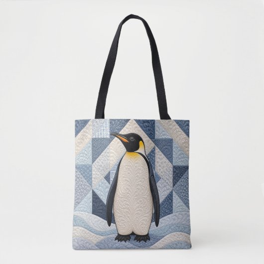 Pinguin-Faux-Quilt Tasche (Vorderseite)