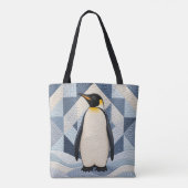 Pinguin-Faux-Quilt Tasche (Rückseite)