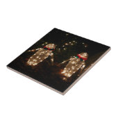 Pinguin-Feiertags-Lichterdisplay Fliese (Seite)