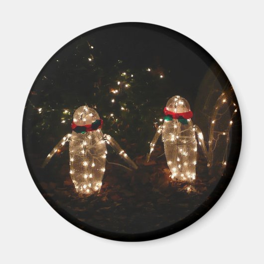 Pinguin-Feiertags-Lichterdisplay Magnet (Vorne)