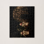 Pinguin-Feiertags-Lichterdisplay Puzzle (Vertikal)