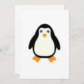 Pinguin Feiertagskarte (Vorne/Hinten)
