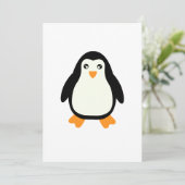 Pinguin Feiertagskarte (Stehend Vorderseite)