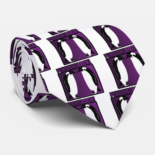 Pinguin-Felsen! Krawatte (Gerollt)