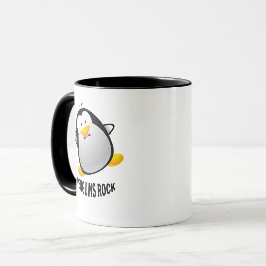 PINGUIN-FELSEN TASSE (Vorderseite Links)