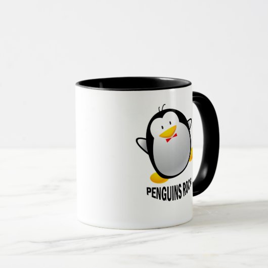 PINGUIN-FELSEN TASSE (VorderseiteRechts)